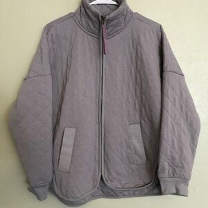 Avalanche Quilted Full-Zip Jacket | Gray | Size L | NWT